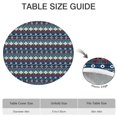 thumbnail image 4 of Waterproof Wipeable Round Tablecloth, 44", Bohemian Mandala Design, Elastic Edge Perfect for Kitchen or Picnic Use, 4 of 4