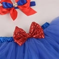 thumbnail image 6 of Mercatoo American Independence Day Baby Set Short Sleeve Romper Jumpsuits Tulle Short Skirt Headband 3Pcs Clothes Outfit, 6 of 6
