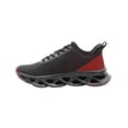 thumbnail image 4 of Tenis Para Hombre Charly® Running Textil Color Negro Rojo negro 27.5, 4 of 6