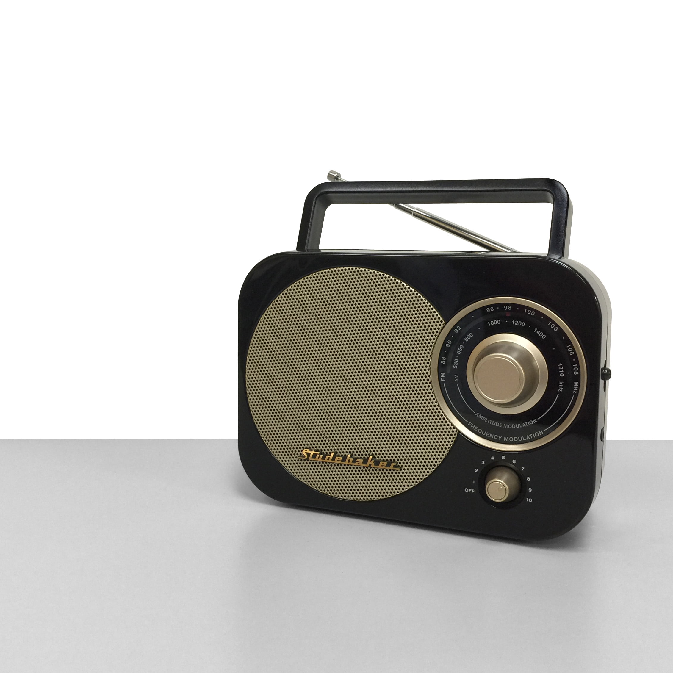 Studebaker SB2000BG Portable AM/FM Radio (Black)