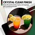 thumbnail image 2 of 10 oz. Disposable Clear Drinking Plastic Cups for Boba Tea Ice Coffee 100 Pack, 2 of 6