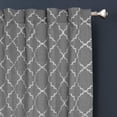 thumbnail image 4 of Hometrends Natalie 84" Light Filtering Drapery Window Curtain Panel, Back Tab, Grey, 4 of 6