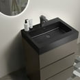 thumbnail image 5 of 24" Gray Bathroom Vanity with Sink, Large Storage Freestanding Bathroom Vanity for Modern Bathroom, One-Piece Black Sink Basin Without Drain and Faucet, Pre-assembled, 5 of 6