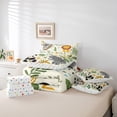 thumbnail image 5 of Manfei Panda Elephant Bed in a Bag Queen Size,Jungle Animal Bed Set,Palm Leaves Bedding Queen Size For Boys,Super Cozy Room Decoration Reversible,7 Pieces, 5 of 7