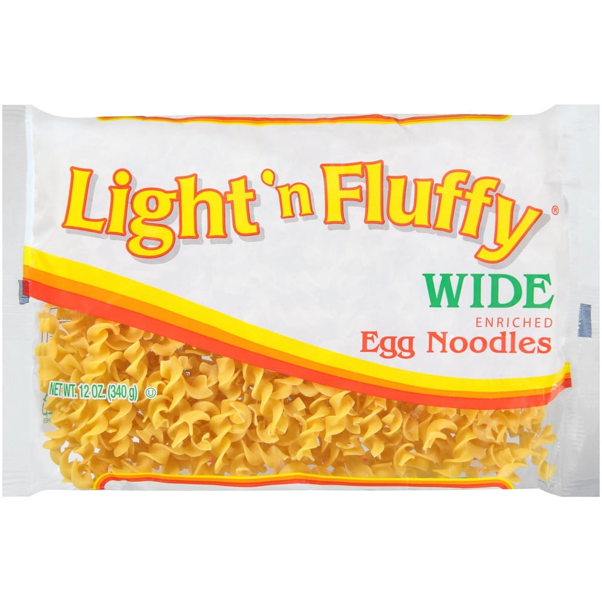 (3 pack) Light 'n Fluffy Wide Egg Noodle Pasta, 12-Pack (12 oz Each) – Perfect for Stroganoff, Casseroles & Comfort Food