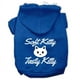 Softy Kitty, Savoureux Kitty Sérigraphie Chien Hoodies Taille Bleue Sm (10) – image 1 sur 1