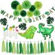 thumbnail image 2 of Globo de fiesta de dinosaurios, banderines, guirnalda, 1er cumpleaños, niño rugido, recuerdos de fiesta de cumpleaños, regalos, decoraciones de fiesta de dinosaurio de Safari en la jungla, 2 of 5