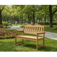 thumbnail image 2 of QinaQin Banca de jardín para 2 personas de poly lumber con diseño de listones, loveseat para patio, porche, parque o jardín, 2 of 6