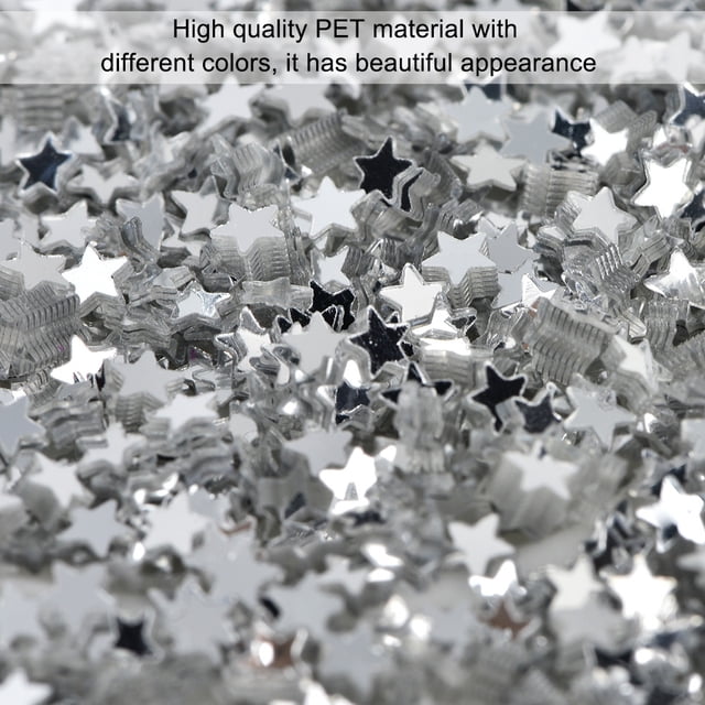 Confeti de estrella de 50G lentejuelas en forma de estrella sin agujero para mascotas DIY decoraciones para fiestas bodas y festivales suministros de ropa de 3mm ANGGREK Otros