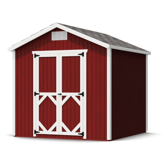 Little Cottage Co. 8x8 Classic Gable Shed, Outdoor Wood Storage Shed Do-It-Yourself Precut Kit