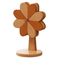 thumbnail image 1 of Modern Minimalist Foldable Wooden Windmill Decorative Ornament Natural Color Desktop Art Piece For Home, 1 of 5