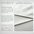 thumbnail image 5 of STYLINEN Full Tencel Eucalyptus Mattress Protector - Waterproof Breathable Cooling Cover Protects Against Moisture, Spills, Stains - Noiseless, Machine Washable, Fits 16 inch Bed (Full), 5 of 7