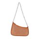 thumbnail image 1 of Bolso bandolera de PU con remaches debajo del brazo y cadena de moda de nueva tendencia, color marrón oscuro, 1 of 5