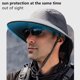 thumbnail image 3 of Sombrero de pesca con solapa para el cuello para hombres UPF 50+ protección solar sombrero para senderismo sombrero de ala ancha para ciclismo al aire libre montañismo, 3 of 8