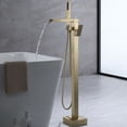 thumbnail image 2 of Freestanding Tub Faucet With Hand Shower, Bathroom Brass Bathtub Faucet, 2 of 5