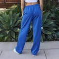 thumbnail image 4 of Womens Sweat Pants, Fashion Casual Solid Color Waist Sweatpants with Side Pockets, 4 of 7