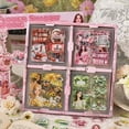 thumbnail image 2 of 100 Hojas de Pegatinas de para Scrapbooking, 100 Hojas de Pegatinas Transparentes de PET con Paisajes para Diario., 2 of 5
