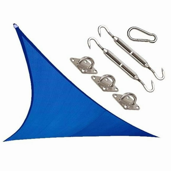 12 x 12 ft. Triangle Coolhaven Shade Sail Kit, Sapphire