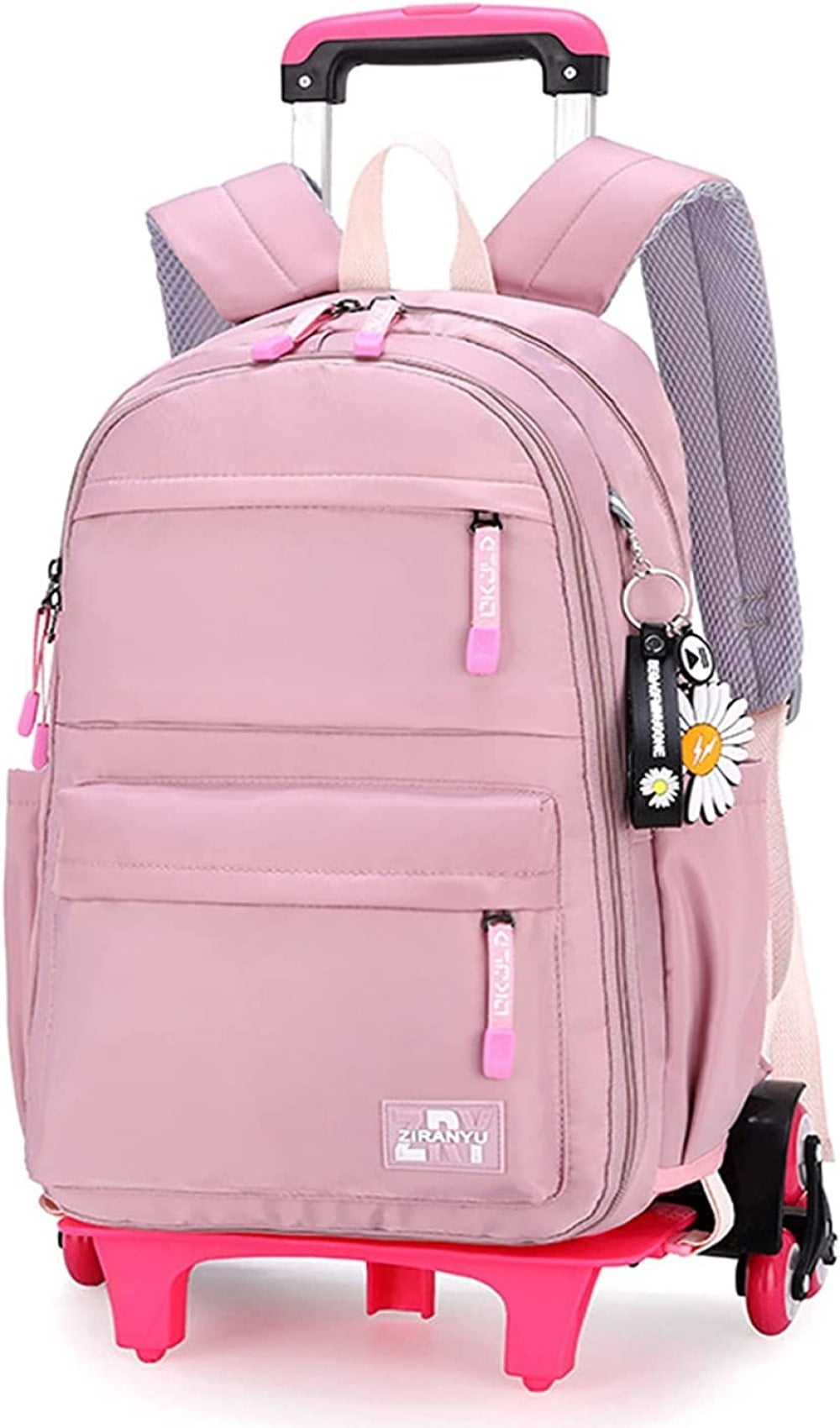 IvyH Girls Rolling Backpack Teenager Kids Primary School Backpack