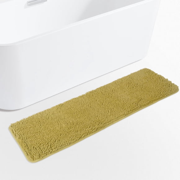 Alfombra de baño Yeaban Mustard 120 x 45 cm, felpilla