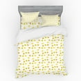 thumbnail image 1 of Leaves Duvet Cover Set, Colorful Creative Motifs Drawn by Hand, Bedding Set with Shams and Fitted Sheet, 3 Sizes, by Ambesonne, 1 of 3