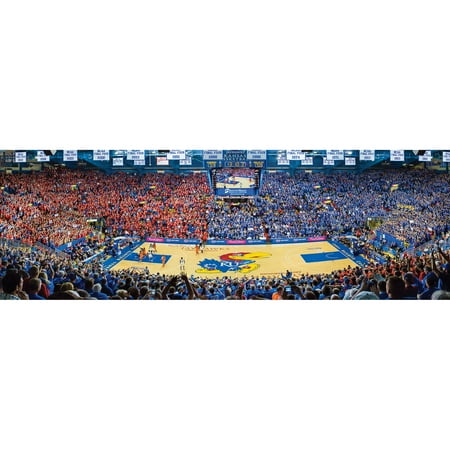 1988 Kansas Jayhawks Basketball - MasterPieces Collegiate Kansas Jayhawks 1000 Piece Stadium (Basketball) Panoramic Jigsaw Puzzle