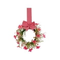 thumbnail image 2 of 9.06in Multicolor Daisy Spring Wreath Artificial Wall Hanging Window Home Farmhouse Decor, 2 of 6