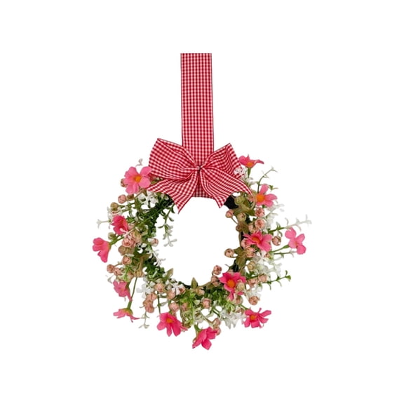 Dvumao Home Decor, Spring Simulation Bow Daisys Garland Window Display Door Hanging Wall Hanging Home Decor Farmhouses Decoration Pendant, Man Gifts