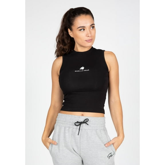 Livonia Crop Top -Black