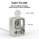 thumbnail image 2 of Soporte Del Cargador Soporte Del Cargador Soporte de cargador de consola de juegos 3D de silicona para Apple Watch Series 8 7 (blanco), 2 of 8