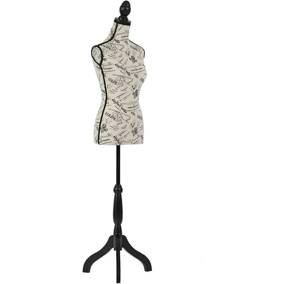 FDW Mannequin Mannequin 60"-67" Hauteur Réglable Robe Féminine Modèle Affichage Torse Corps Trépied Stand Formes de Vêtements (cm)