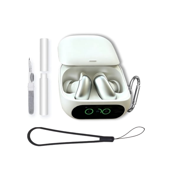 Soft Silicone Case for Soundcore Liberty 5 Pro, Shockproof & Anti-Scratch Protective Cover, Anti-Lost & Dustproof-white