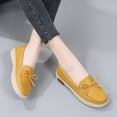 thumbnail image 3 of Big Size Women's Casual Loafers Slip On Leather Shoes Lightweight Casual Walking Shoes Female Moccasins Classic Penny Loafer Flats Boat Shoes, 3 of 9