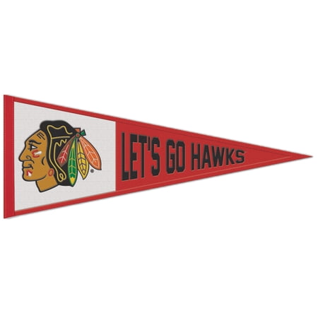WinCraft Chicago Blackhawks 13 x 32 Retro Logo Wool Pennant