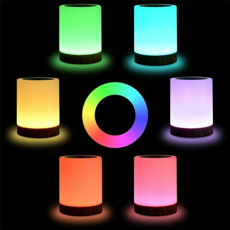 Night Light Touch Sensor Lamp Bedside Table For Kids Bedroom Rechargeable Dimmable Warm White Rgb Color Changing Canada Night Light Touch Sensor Lamp Bedside, Touch Bedroom Lamps Canada