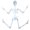 White, variant on 36" Skeleton Halloween Decorations, Realistic Full Body Movable Posable Joints Skeleton, Creepy Halloween Plastic Skeleton for Graveyard Decorations, Props Indoor/Outdoor Decor