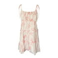 thumbnail image 4 of Ruyang Floral Beach Dresses for Women Women's Summer European And American Resort Printed Suspender Dress, 4 of 8