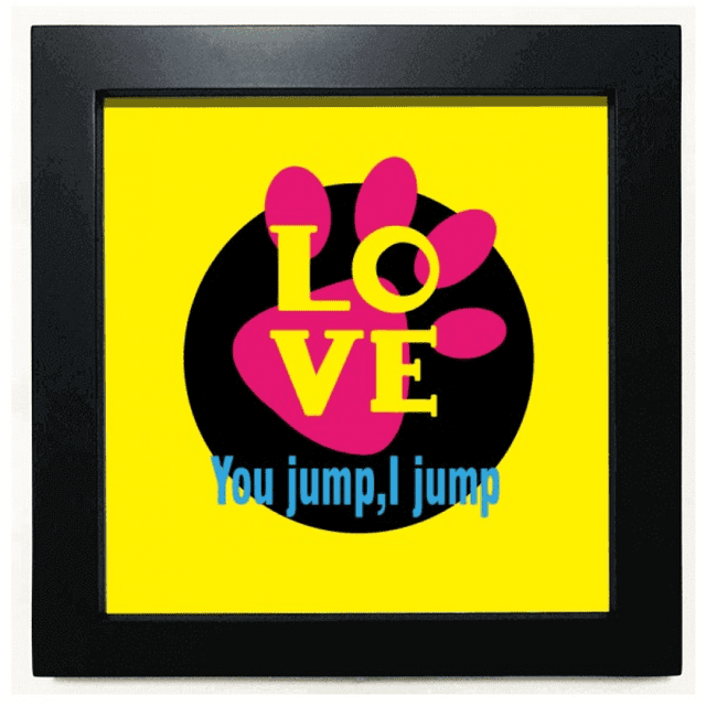 You Jump I Jump Titanic Art Deco Fashion Black Square Frame Picture Wall Tabletop