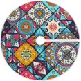 thumbnail image 1 of FMSHPON Vintage Mandala Elements Xmas Christmas Tree Skirt Stand Mat for Holiday Party Decoration Indoor Outdoor 36 inches, 1 of 6