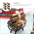 thumbnail image 2 of MRLESS 6 Mini Wooden Fireplace Logs for Dollhouse Garden, 2 of 7