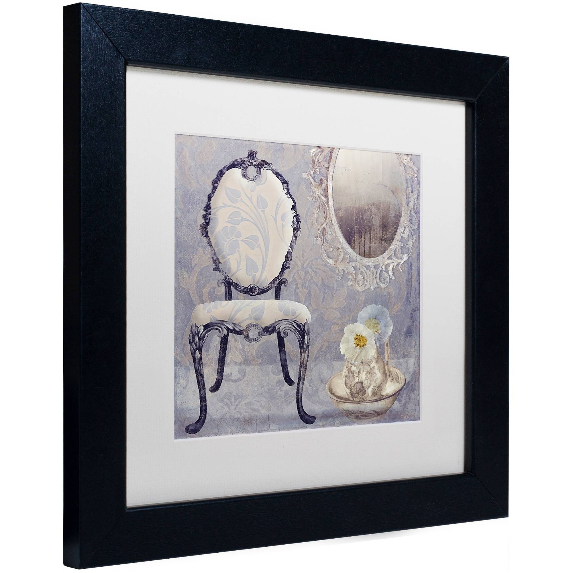 Trademark Fine Art "Salon II" Canvas Art by Color Bakery White Matte, Black Frame