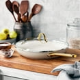 thumbnail image 3 of GreenPan Reserve Ceramic Nonstick 12" Frypan with Helper Handle and Lid | Twilight with Gold-Tone Handles, 3 of 9