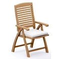 thumbnail image 2 of 13-Piece Teak Dining Set: 122" Rectangular Extendable Table + 12 Ashley Folding/Reclining Arm Chairs, 2 of 7