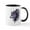 White/Black Inside, variant on CafePress - Tribal Wolf Mug - 11 oz Ceramic Mug - Novelty Coffee Tea Cup