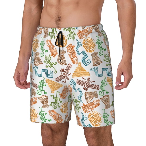 Balery Simple Drawing Bañador para hombre, shorts de playa de secado rápido con entrepierna y forro de compresión-XX-Large