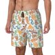 thumbnail image 1 of Balery Simple Drawing Bañador para hombre, shorts de playa de secado rápido con entrepierna y forro de compresión-XX-Large, 1 of 6