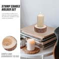 thumbnail image 2 of 5Pcs Stump Candle Holders Wooden Candlesticks Candle Stand Photography Props, 2 of 7