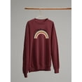 thumbnail image 3 of Follow The Rainbows Retro  Sweatshirt Women -Image by Shutterstock, Female Medium, 3 of 4