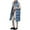 C-Blue487, variant on DHFJKG Quilted Padded Vest For Womens Sleeveless Snap Button Knee-Length Coat Jacket With Pockets Winter Versatile Outerwear