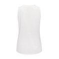thumbnail image 3 of WNEGSTG Women's Baseball Sleeveless T Shirt Round Neck Slim Fit Tank Tops, 3 of 5